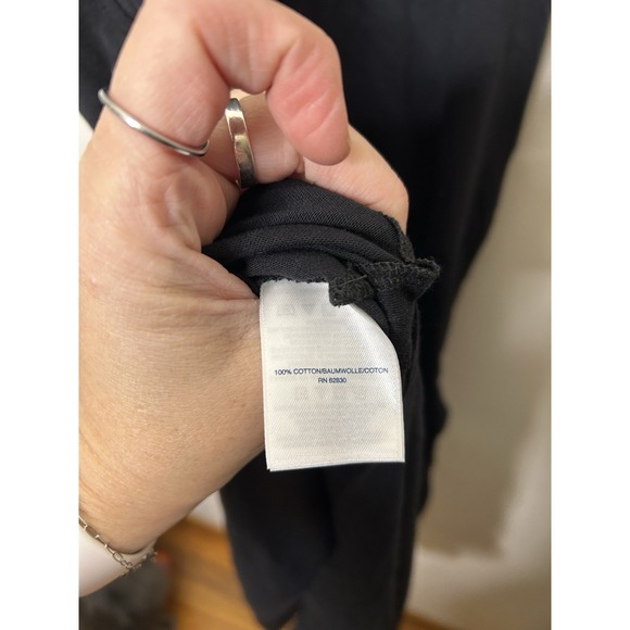 Lands End Women's Black Sleeveless Long Maxi Dress Pockets Size Small 6/8 - Picture 5 of 6